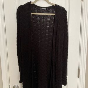 Black Knit Cardigan Sweater